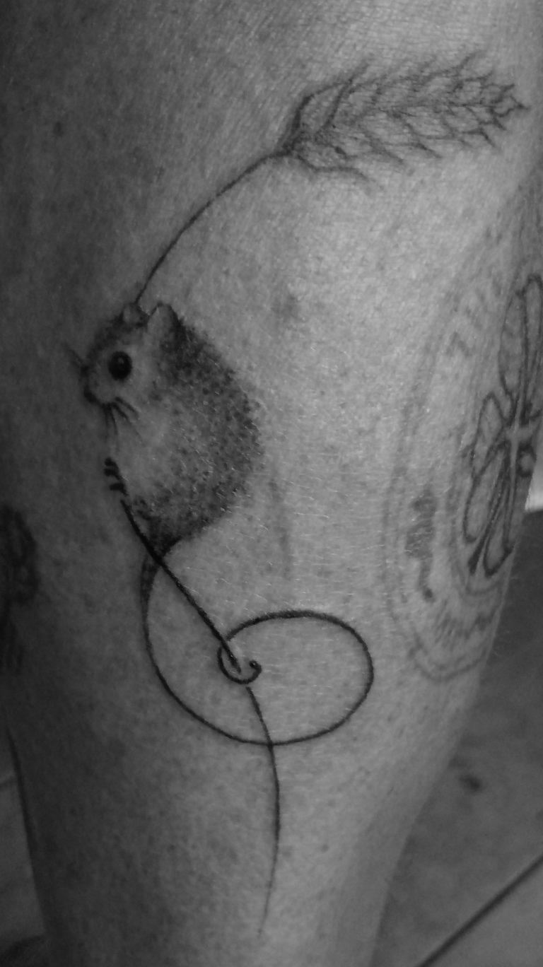 Tattoo Mouse and Wheat