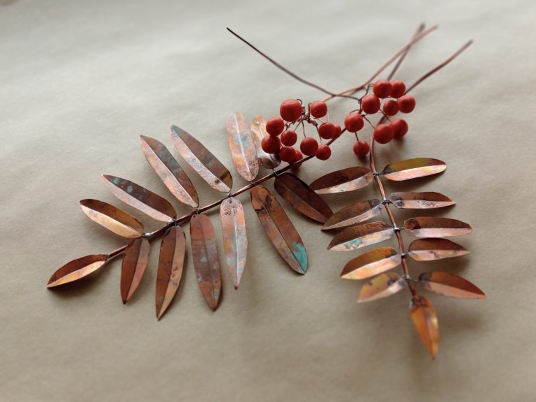 Copper Rowan Leaves and berries