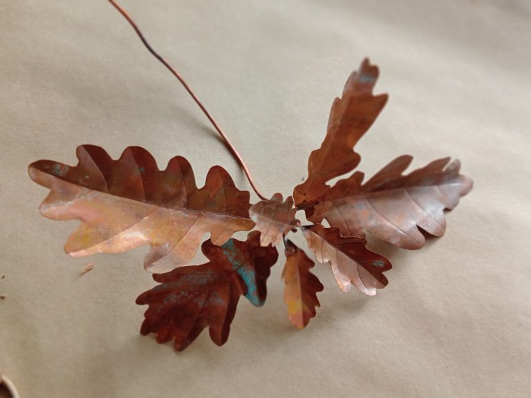 Copper Oak Leaves