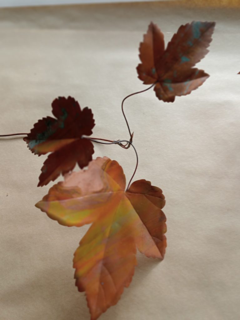 Copper Maple Leaves