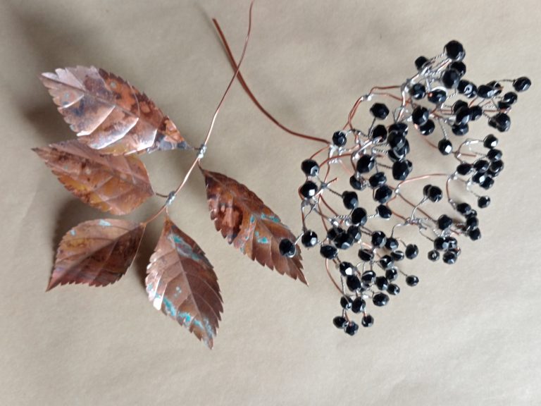Copper Elder Leaves and bead berries