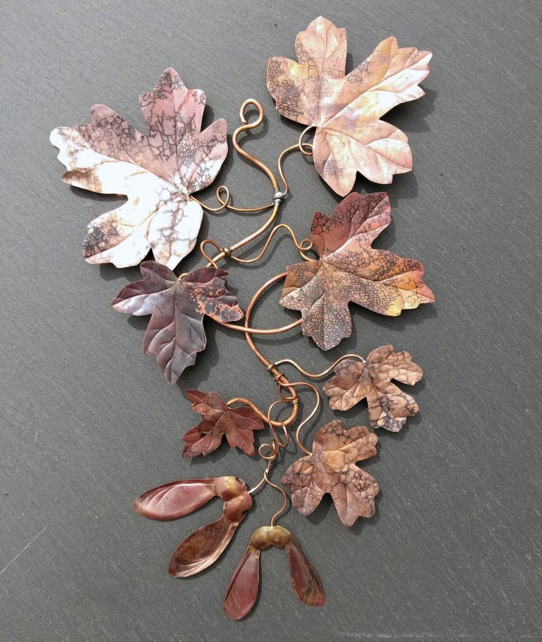 Copper Field Maple piece with Winged Seed Pods