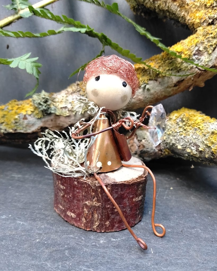 Handmade Copper Fairy Ornament | Lysander - The Bringer of Light | Woodland Gift | Unique Story | The Copperkin