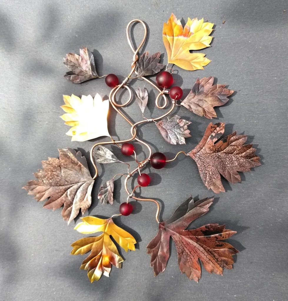 Copper Hawthorn Garland