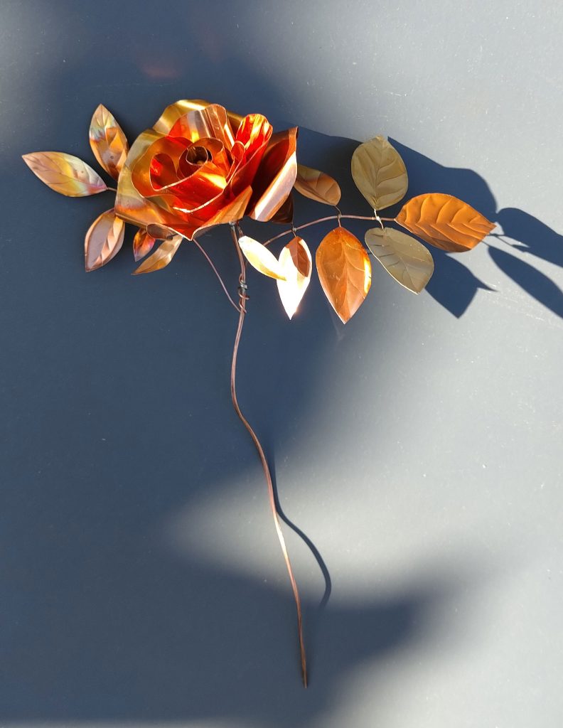 Copper & Brass Rose Stem