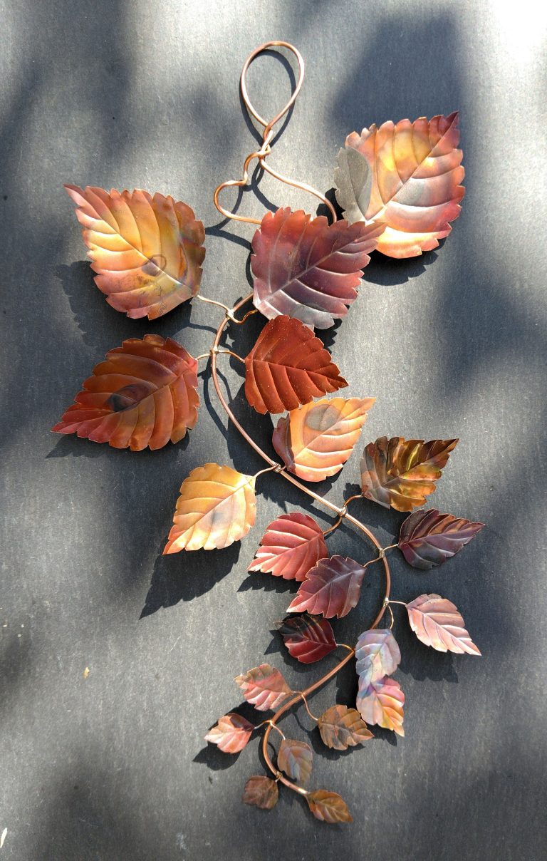 SOLD – copper birch leaves SOLD - copper birch leaves